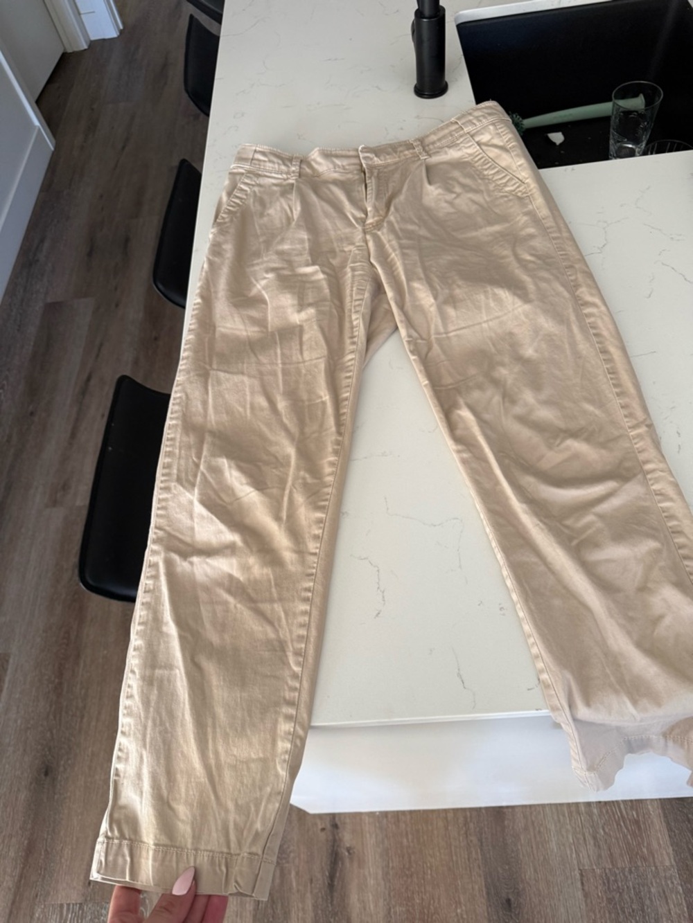 Tommy Hilfiger Khaki Pants with Red Trim
